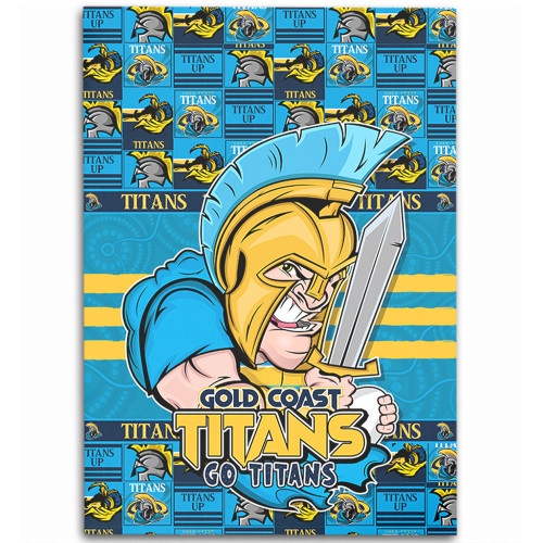 Gold Coast Titans Area Rug Champion’s Pride Comic Style